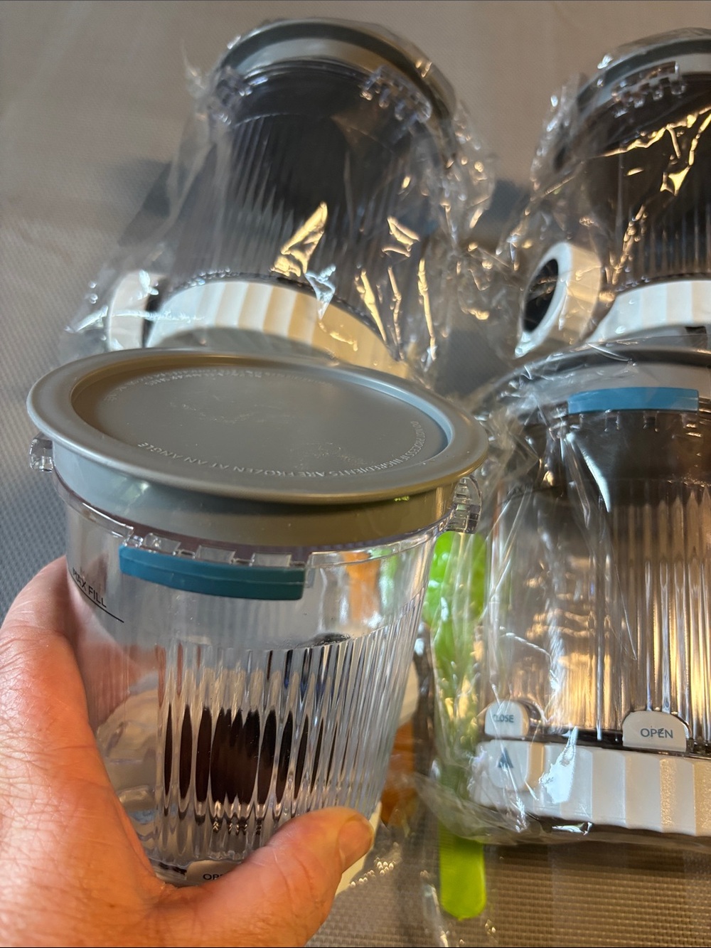 Set of 4 Clear ninja creami containers - Picture 4 of 4